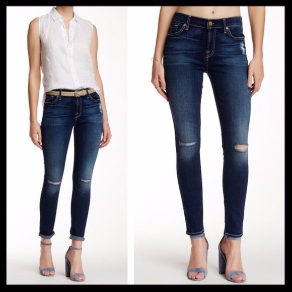 seven for all mankind skinny ankle jeans